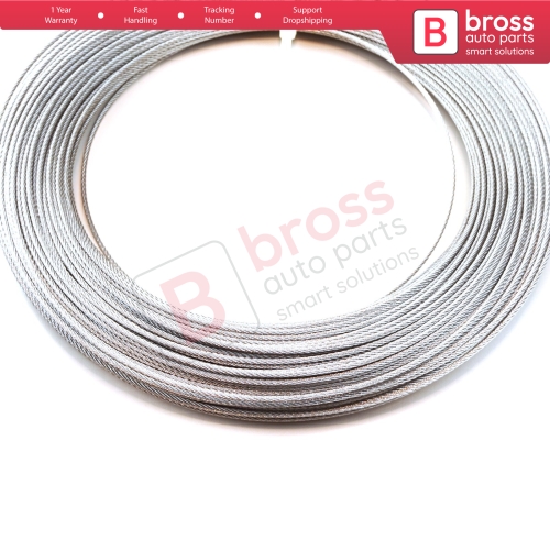 Window Regulator Repair Cable Steel Wire Rope 7x7 Diameter: 1.6 mm Length: 100 meter for Car Window Regulator 