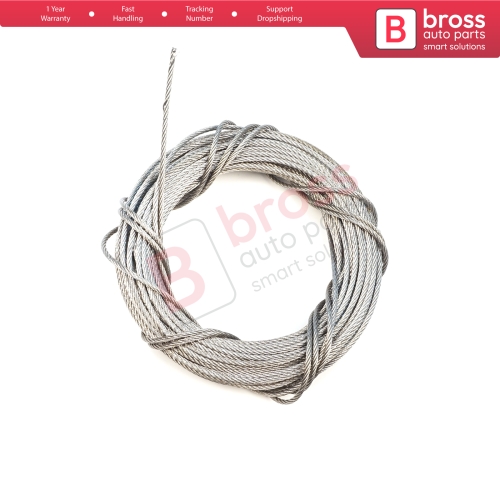 10 meter Window Regulator Repair Cable Steel Wire Rope 7x7 Diameter: 1.7 mm for Car Window Regulator