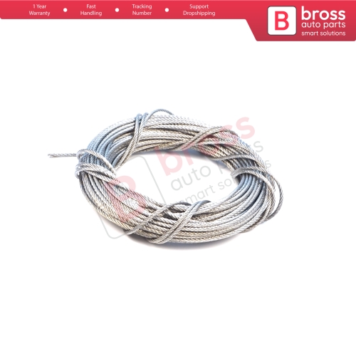 10 meter Window Regulator Repair Cable Steel Wire Rope 7x7 Diameter: 1.7 mm for Car Window Regulator