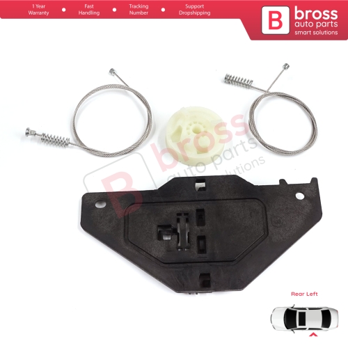 Window Regulator Repair Set Rear Left Door 9682632180 for Citroen C4 Picasso Grand Picasso MK1 2006-2013