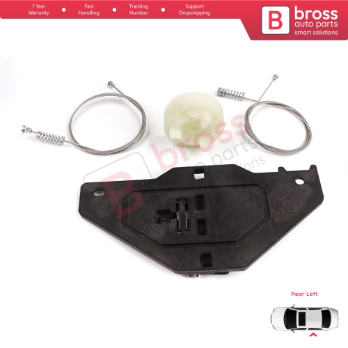 Window Regulator Repair Set Rear Left Door 9682632180 for Citroen C4 Picasso Grand Picasso MK1 2006-2013