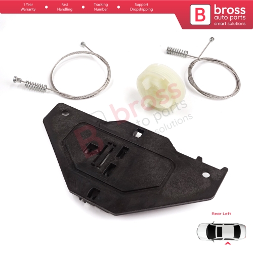 Power Window Regulator Repair Set Rear Left for Citroen C4 Picasso MK1 UD Grand UA 2006-2013 MPV 9223E0
