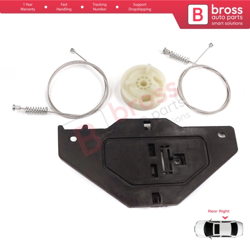 Power Window Regulator Repair Set Rear Right for Citroen C4 Picasso MK1 UD Grand UA 2006-2013 MPV 9224E4