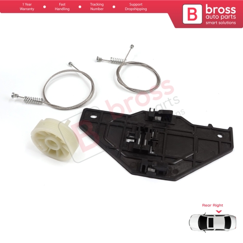 Power Window Regulator Repair Set Rear Right for Citroen C4 Picasso MK1 UD Grand UA 2006-2013 MPV 9224E4