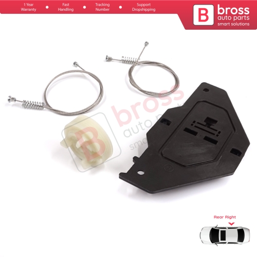 Power Window Regulator Repair Set Rear Right for Citroen C4 Picasso MK1 UD Grand UA 2006-2013 MPV 9224E4