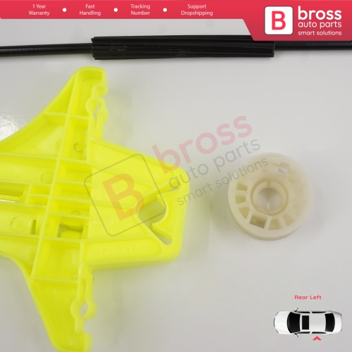 Window Regulator Repair Kit Rear Left for VW Golf MK7 5G 2012-2021 5-Door 5G4839461