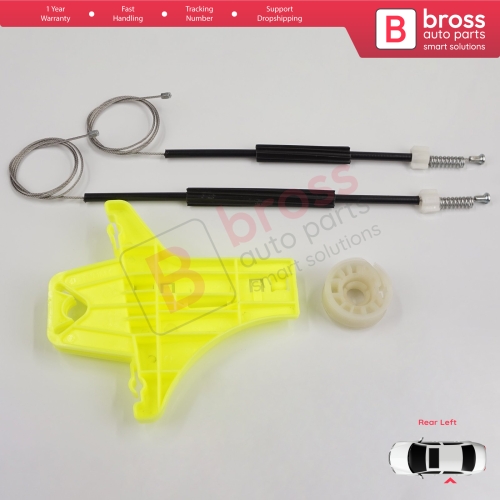 Window Regulator Repair Kit Rear Left for VW Golf MK7 5G 2012-2021 5-Door 5G4839461