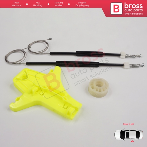 Window Regulator Repair Kit Rear Left for VW Golf MK7 5G 2012-2021 5-Door 5G4839461