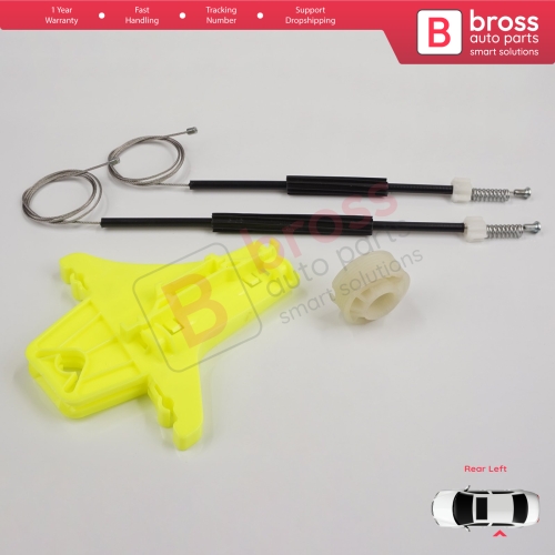 Window Regulator Repair Kit Rear Left for VW Golf MK7 5G 2012-2021 5-Door 5G4839461