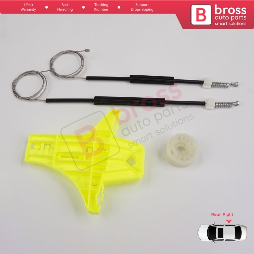 Window Regulator Repair Kit Rear Right for VW Golf MK7 5G 2012-2021 5-Door 5G4839462