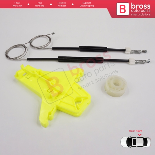 Window Regulator Repair Kit Rear Right for VW Golf MK7 5G 2012-2021 5-Door 5G4839462