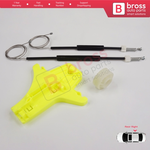 Window Regulator Repair Kit Rear Right for VW Golf MK7 5G 2012-2021 5-Door 5G4839462