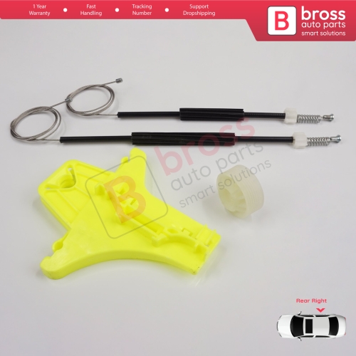 Window Regulator Repair Kit Rear Right for VW Golf MK7 5G 2012-2021 5-Door 5G4839462