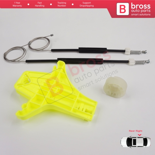 Window Regulator Repair Kit Rear Right for VW Golf MK7 5G 2012-2021 5-Door 5G4839462