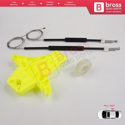 Window Regulator Repair Kit Rear Right for VW Golf MK7 5G 2012-2021 5-Door 5G4839462