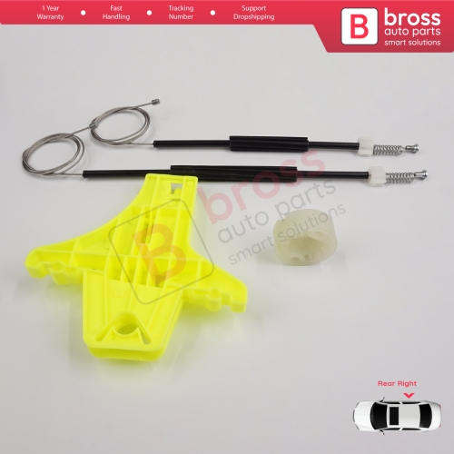 Window Regulator Repair Kit Rear Right for VW Golf MK7 5G 2012-2021 5-Door 5G4839462