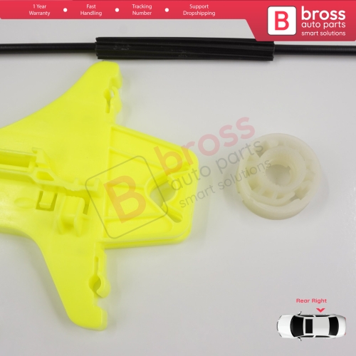 Window Regulator Repair Kit Rear Right for VW Golf MK7 5G 2012-2021 5-Door 5G4839462