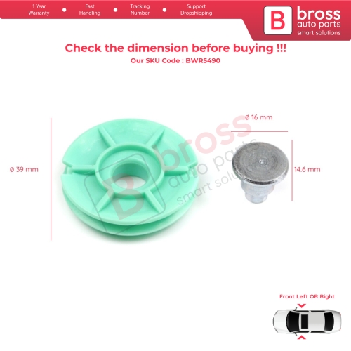 Front Window Regulator Corner Wheel Pulley for Renault Trafic Vivaro MK2 Fiat Ducato Boxer Jumper Relay MK2 MK3 7700311818 7700311819