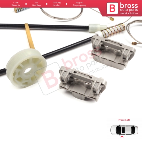 Power Window Regulator Repair Set Left Door for Ford Focus MK1 1998-2007 2/3 Door Hatchback Coupe 1331619