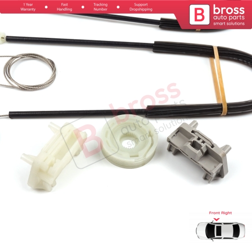 Power Window Regulator Repair Set Right Door for Ford Focus MK1 1998-2007 2/3 Door Hatchback Coupe 1331618