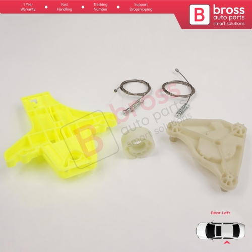 Power Window  Regulator Repair Kit Rear Left Door for VW Passat B6 3C2 3C5 B7 362 365 2010-2015 4/5 Door 3C4839755