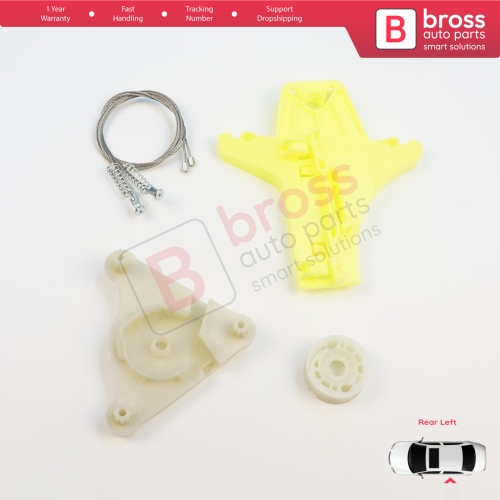 Power Window  Regulator Repair Kit Rear Left Door for VW Passat B6 3C2 3C5 B7 362 365 2010-2015 4/5 Door 3C4839755