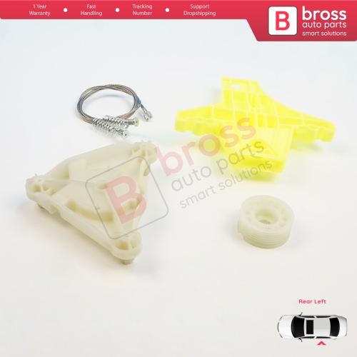 Power Window  Regulator Repair Kit Rear Left Door for VW Passat B6 3C2 3C5 B7 362 365 2010-2015 4/5 Door 3C4839755