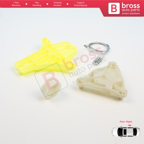 Power Window Regulator Repair Kit Rear Right Door for VW Passat B6 3C2 3C5 B7 362 365 2010-2015 4/5 Door 3C4839756