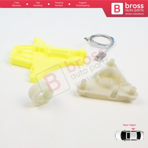 Power Window Regulator Repair Kit Rear Right Door for VW Passat B6 3C2 3C5 B7 362 365 2010-2015 4/5 Door 3C4839756