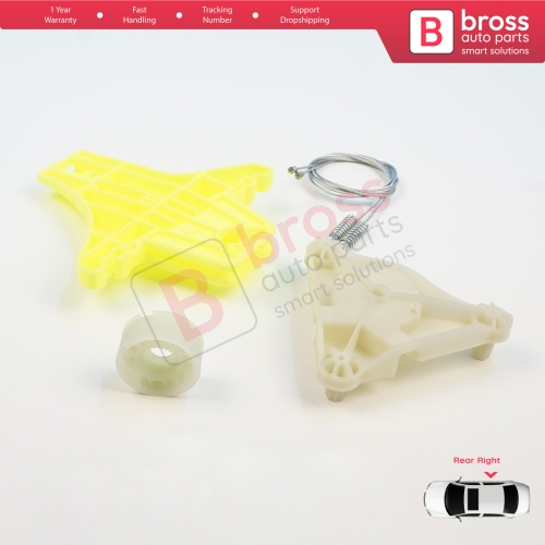Power Window Regulator Repair Kit Rear Right Door for VW Passat B6 3C2 3C5 B7 362 365 2010-2015 4/5 Door 3C4839756