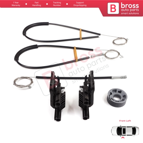 Power Window Regulator Repair Kit Front Left Door for Land Rover Range Rover Sport MK2 L494 2013-2022 LR077816
