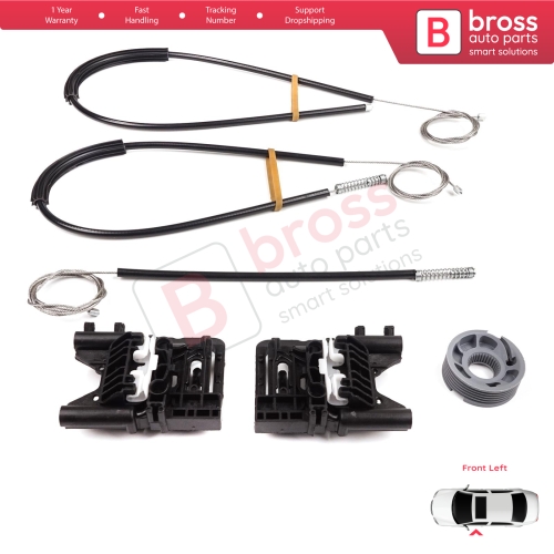 Power Window Regulator Repair Kit Front Left Door for Land Rover Range Rover Sport MK2 L494 2013-2022 LR077816
