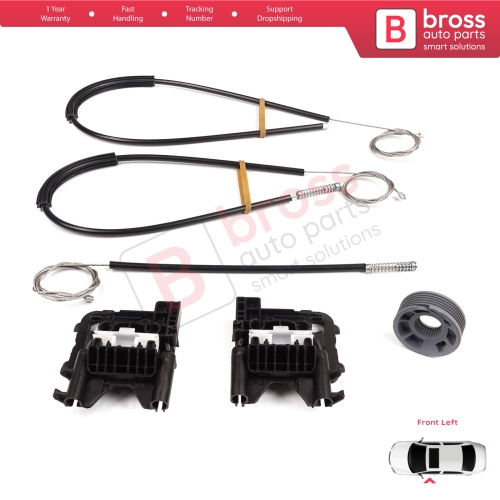 Power Window Regulator Repair Kit Front Left Door for Land Rover Range Rover Sport MK2 L494 2013-2022 LR077816