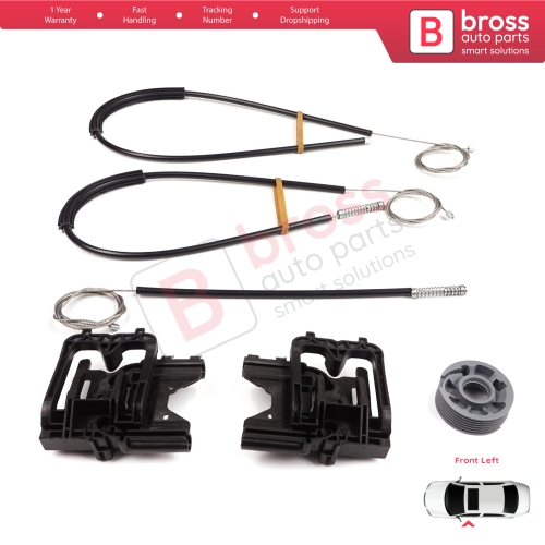 Power Window Regulator Repair Kit Front Left Door for Land Rover Range Rover Sport MK2 L494 2013-2022 LR077816