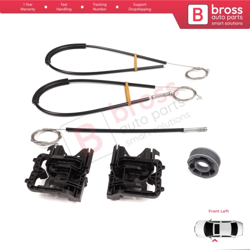 Power Window Regulator Repair Kit Front Left Door for Land Rover Range Rover Sport MK2 L494 2013-2022 LR077816