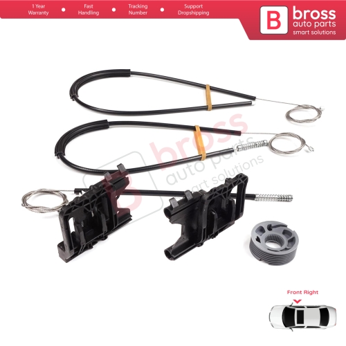 Power Window Regulator Repair Kit Front Right Door for Land Rover Range Rover Sport MK2 L494 2013-2022 LR077817