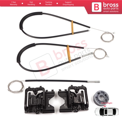 Power Window Regulator Repair Kit Front Right Door for Land Rover Range Rover Sport MK2 L494 2013-2022 LR077817