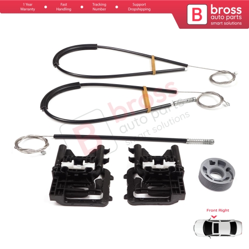 Power Window Regulator Repair Kit Front Right Door for Land Rover Range Rover Sport MK2 L494 2013-2022 LR077817