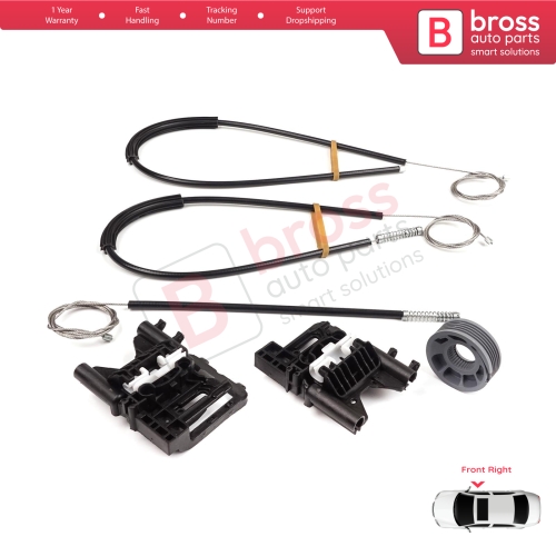 Power Window Regulator Repair Kit Front Right Door for Land Rover Range Rover Sport MK2 L494 2013-2022 LR077817