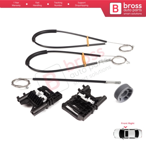 Power Window Regulator Repair Kit Front Right Door for Land Rover Range Rover Sport MK2 L494 2013-2022 LR077817