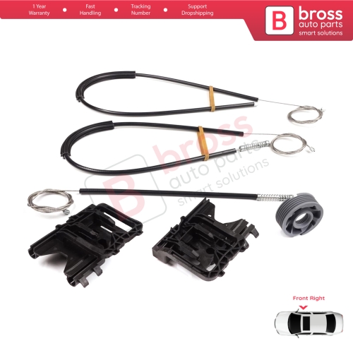 Power Window Regulator Repair Kit Front Right Door for Land Rover Range Rover Sport MK2 L494 2013-2022 LR077817