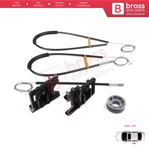 Power Window Regulator Repair Kit Rear Left Door for Land Rover Range Rover Sport MK2 L494 2013-2022 LR078871