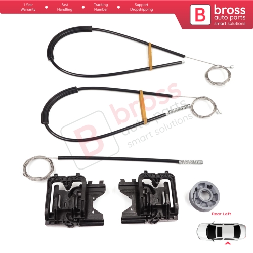 Power Window Regulator Repair Kit Rear Left Door for Land Rover Range Rover Sport MK2 L494 2013-2022 LR078871