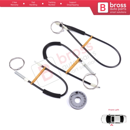 Window Regulator Repair Set Left Door for Mitsubishi Colt CZC Cabriolet RG 2006-2009 98031403