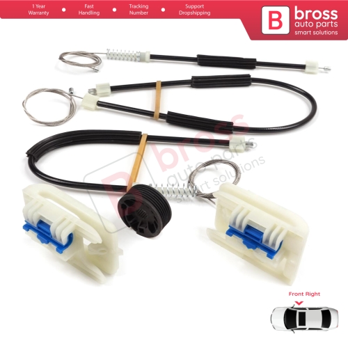 Window Regulator Repair Set Front Right Door for VW Golf MK7 5G 2012-2021 4/5 Door 5G4837462