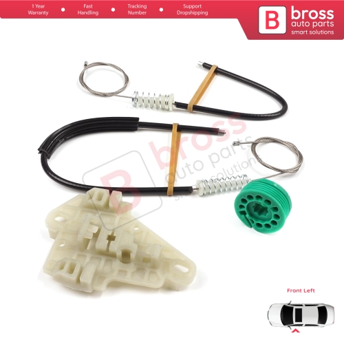 Window Regulator Repair Set Front Left Door for Honda City MK4 GD GE Jazz MK2 2001-2008 72250SAAJ02