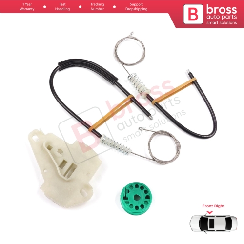 Window Regulator Repair Set Front Right Door for Honda City MK4 GD GE Jazz MK2 2001-2008 72210SAAJ02