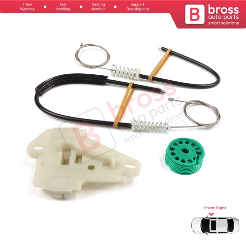 Window Regulator Repair Set Front Right Door for Honda City MK4 GD GE Jazz MK2 2001-2008 72210SAAJ02