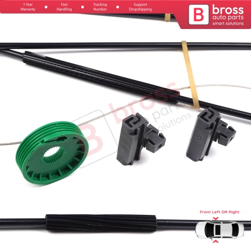 Power Window Regulator Repair Set Left or Right Door for Seat Ibiza Cordoba SX 1993-2002 3-Door HB Coupe 6K3837401 6K3837402