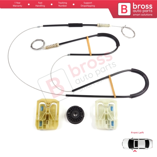 Window Regulator Repair Set Front Left Door for Skoda Octavia MK3 III 5E 2012-2021 4/5 Door 5E0837461